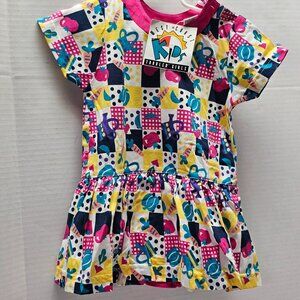 New Toddler Girls Mervens West Coast Romper One Piece Dress Snap Button 2T